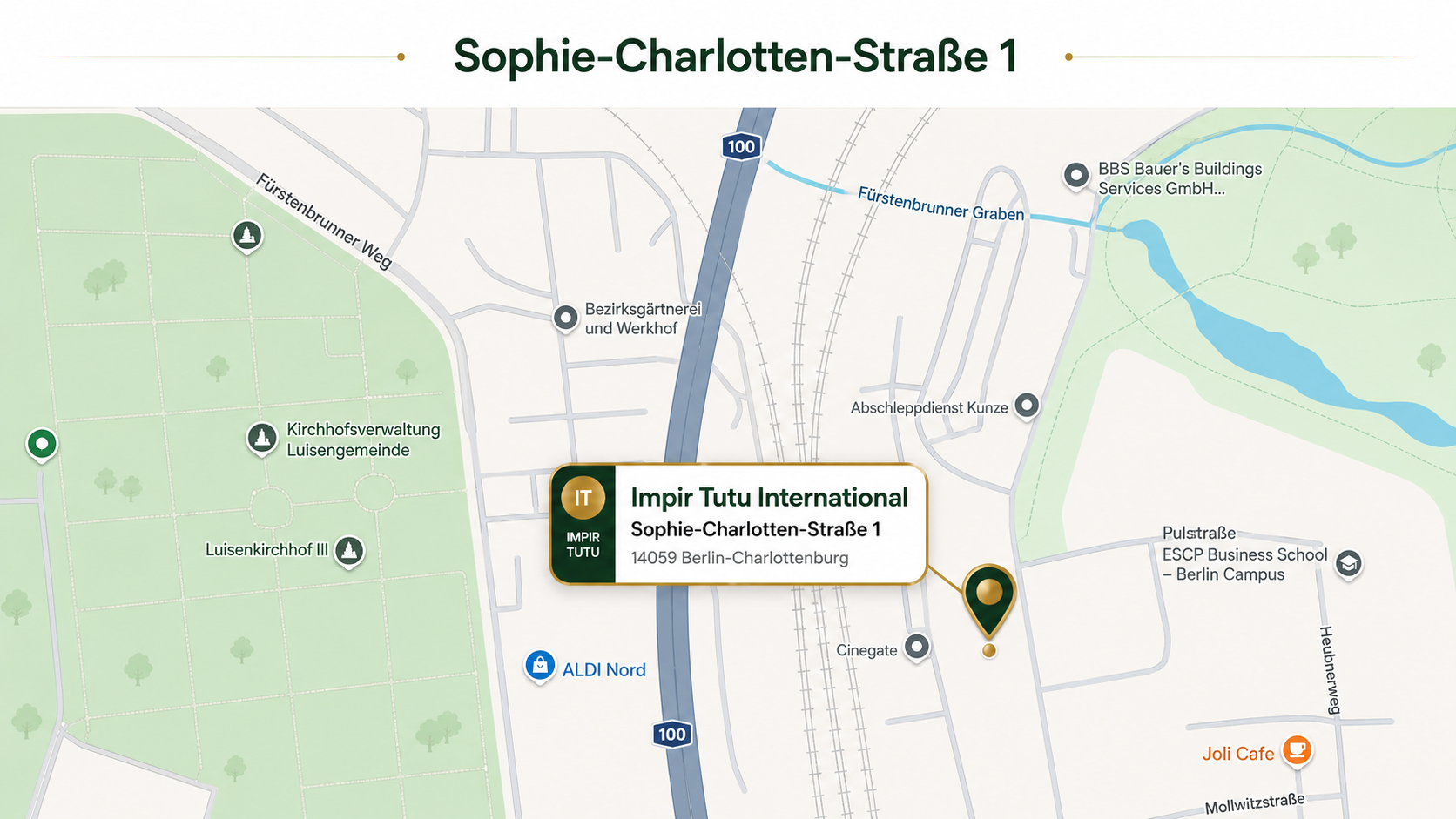 Map Berlin Charlottenburg, Impir Tutu International